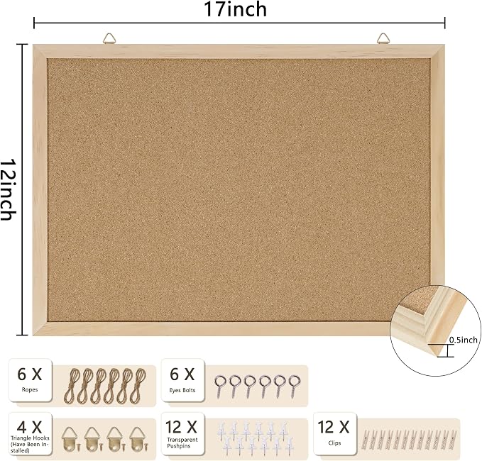 DAHAPYBOO Cork Board for Office - Image 3