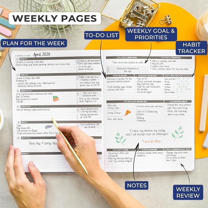 Clever Fox Planner PRO – Weekly & Monthly Life Planner to Increase Productivity - Image 3