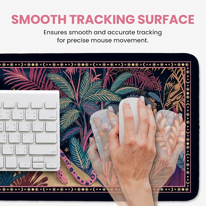 Aesthetic Desk Mat, Cute Midnight Jungle Desk Pad Protector - Image 4