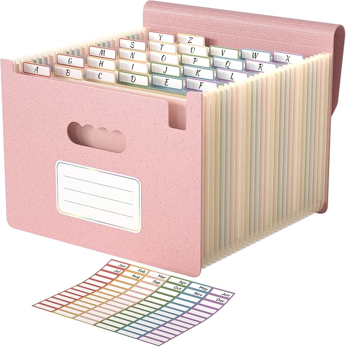 ABC life 26 Pockets Accordion File Organizer, High Capacity Expanding File by ABClife
