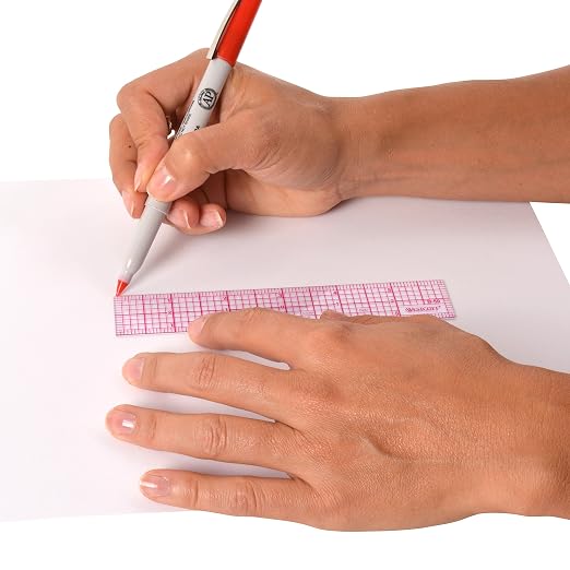 Westcott 8ths 6-Inch Beveled Transparent Ruler - Image 4