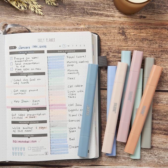 BLIEVE Bible Highlighters No Bleed Through, Pastel Colors, Dual Tip, 8 Pack | - Image 5