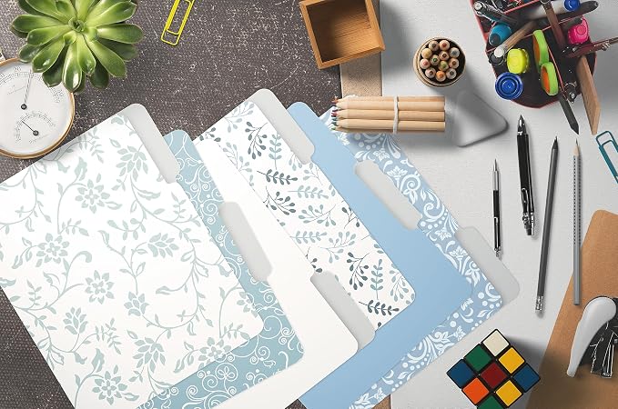 Better Office Products Decorative File Folders, 18 Pack, 9 Floral & Paisley - Image 6