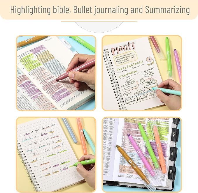 Mr. Pen- No Bleed Gel Highlighters, 8 Pack | Bible Highlighters and Pens No - Image 6
