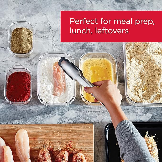 Rubbermaid Brilliance Food Storage Containers, 14 Piece Plastic Containers - Image 3