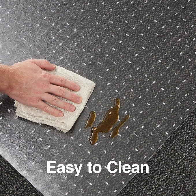 Staples Office Chair Mat, Flat-Pile Carpets, 48 x 36 Inch, Smooth Glide - Image 4