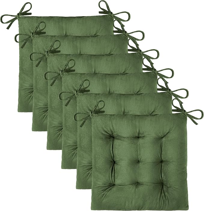 OVOV 6 Pack Chair Cushions for Dining Chairs Soft Seat Cushions for Kitchen by OVOV