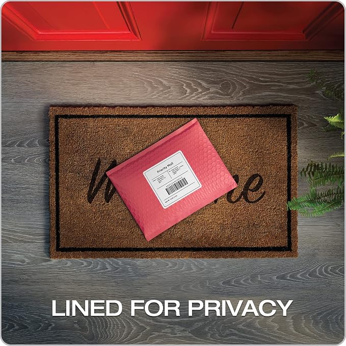 Quality Park Bubble Mailers, 6 x 9 Shipping Envelopes, Water Resistant Coral - Image 5