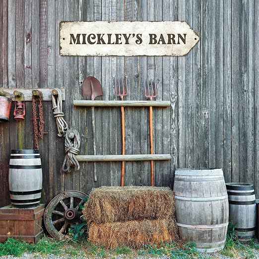 Rustic Custom Sign, Personalized Right Directional Metal Composite Street Sign - Image 8