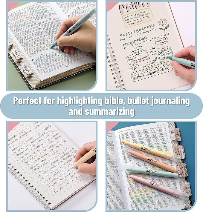 Mr. Pen- No Bleed Gel Highlighters, Morandi Colors, 8 Pack | Bible Highlighters - Image 9