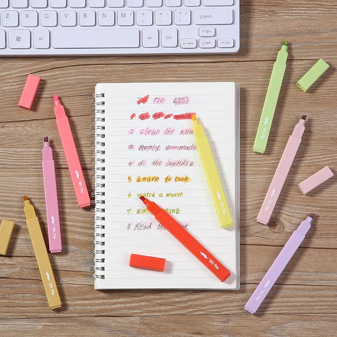 Mr. Pen- Aesthetic Highlighters No Bleed, 8 Pack, Cute Highlighters Assorted - Image 6