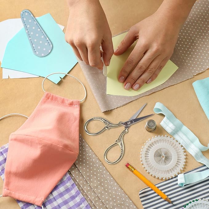 Embroidery Scissors with Leather Scissor Cover Small 3.6 inch Sewing Craft - Image 7