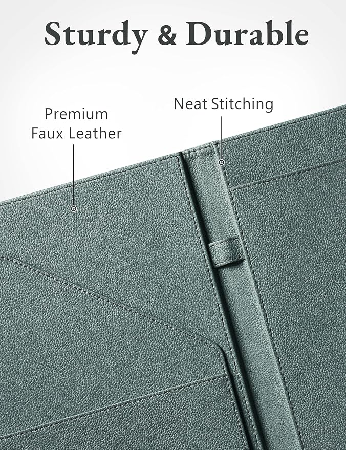 Mymazn Padfolio Portfolio Folder, Faux Leather Interview Resume Folder - Image 5