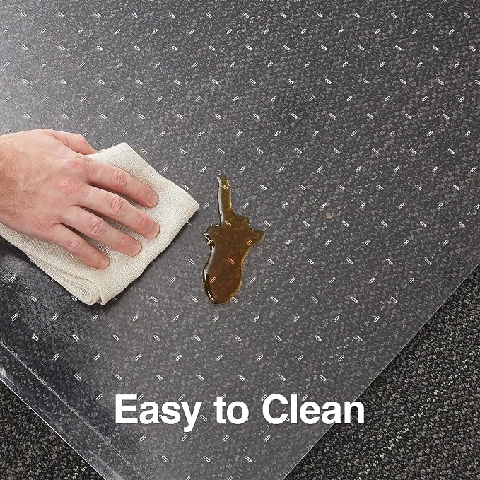 Staples Office Chair Mat, Low-Pile Carpets, Extended Under-Desk Coverage - Image 4