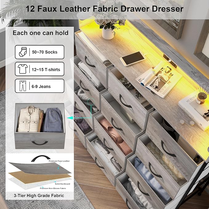 Welfuturer Dresser for Bedroom - Image 6