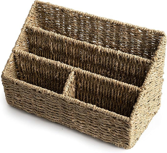 KOLWOVEN Magazine Display Holder- Mail Organizer Countertop- Mail Holder l Bill by KOLWOVEN