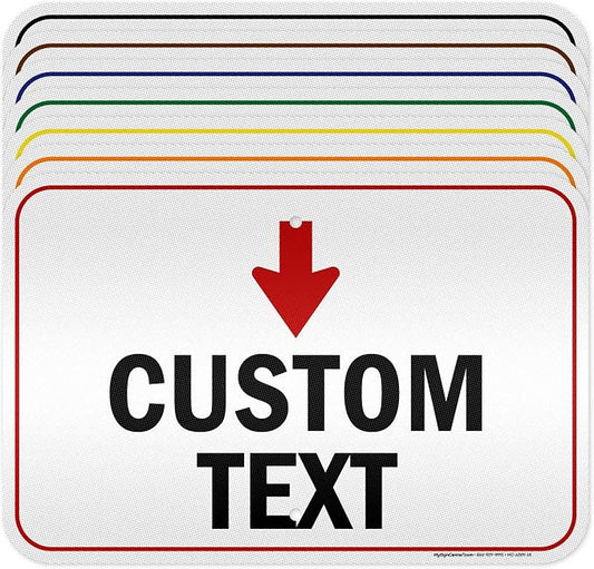 Custom Arrow, Custom Directional Sign, Down Arrow, 12x18 Inches, 3M EGP by MySignCenter