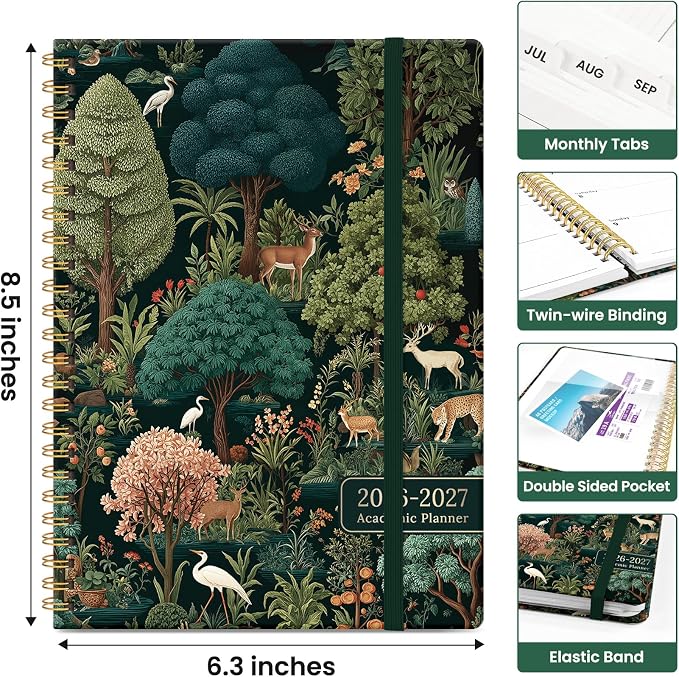 Planner 2026-2027, Academic Year Weekly and Monthly Calender Planner, from Jul - Image 4