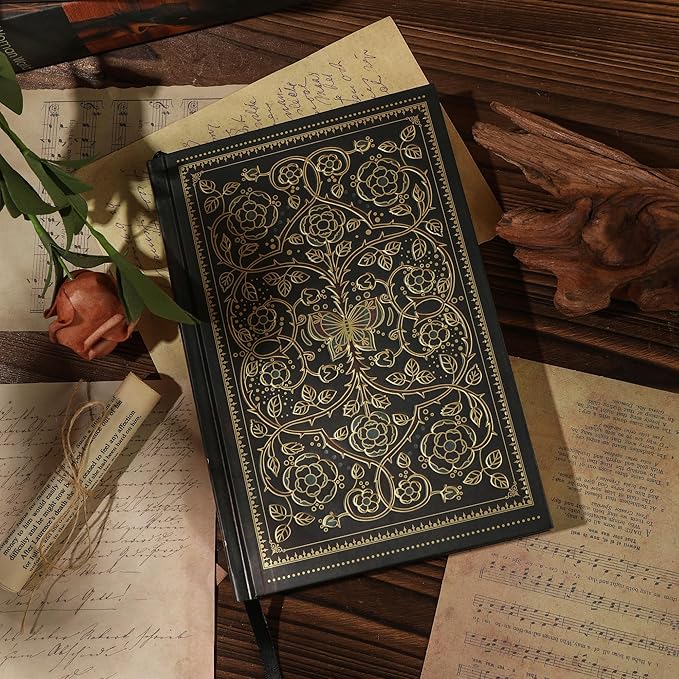 Line Notebooks for Women Men, A5 Aesthetic Hardcover Ruled Diary, 100 GSM Journals for Writing for Work, Note Taking, Office School-DeskLoop Office