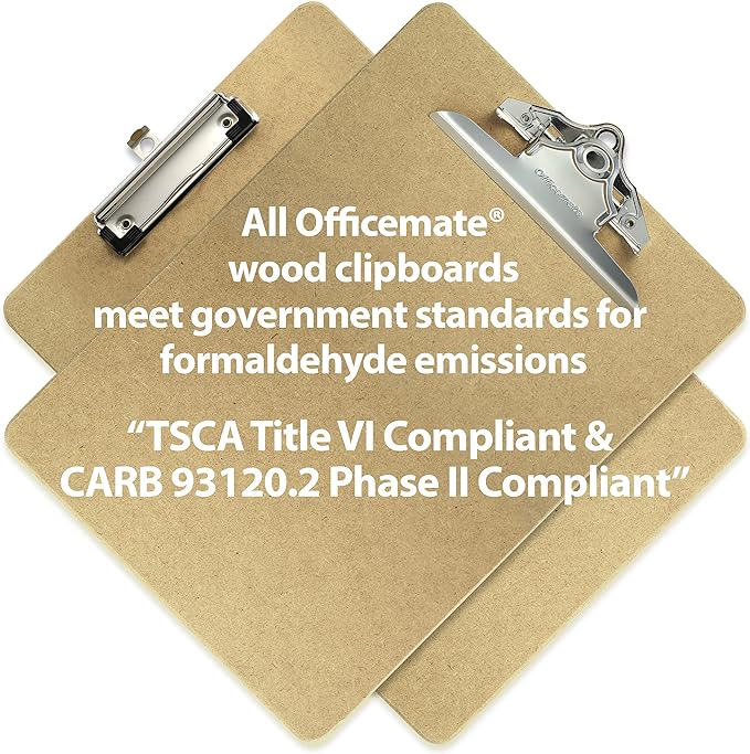 Officemate Recycled Wood Clipboard, Letter Size, Low Profile Clip, 9 x 12.5 - Image 7