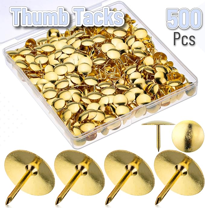 Mr. Pen- Thumb Tack, 500 Pack, Flat Push Pins Bulk | Metal Roundness Push Pins - Image 2