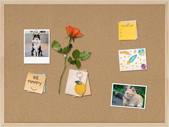 DAHAPYBOO 24x18 Cork Board for Office by DAHAPYBOO