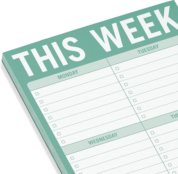 Knock Knock 1-Count This Week Pads, To Do List Notepads, 6 x 9-inches each - Image 3