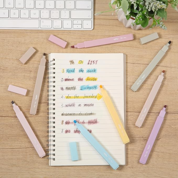 Mr. Pen- Aesthetic Highlighters No Bleed, 8 Pack, Cute Highlighters Assorted - Image 6