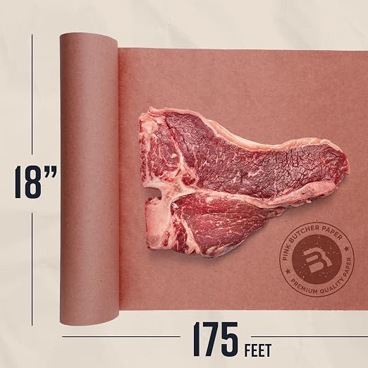 Bryco Goods Pink Butcher Paper Roll 18"x175' - Image 4