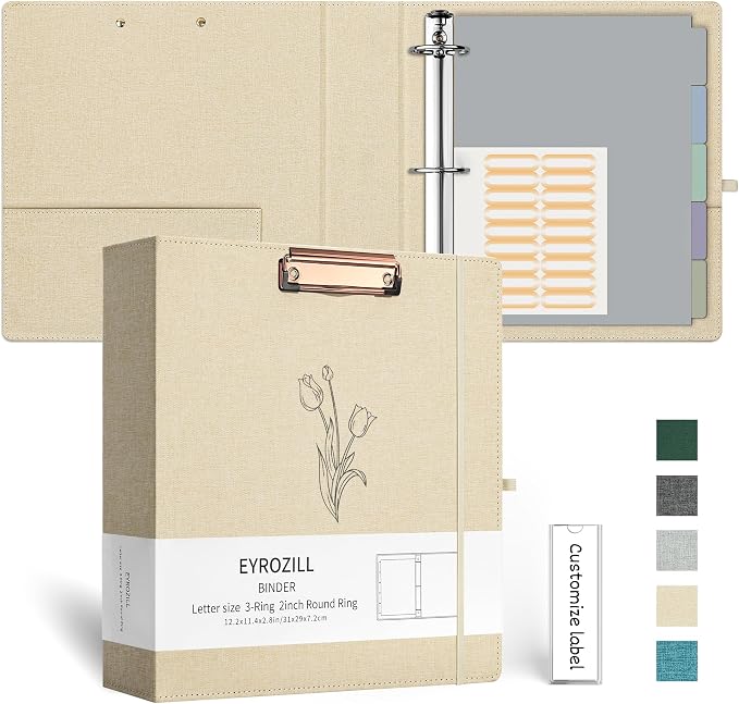 EYROZILL 3 Ring Binder 2 Inch, Binder by EYROZILL