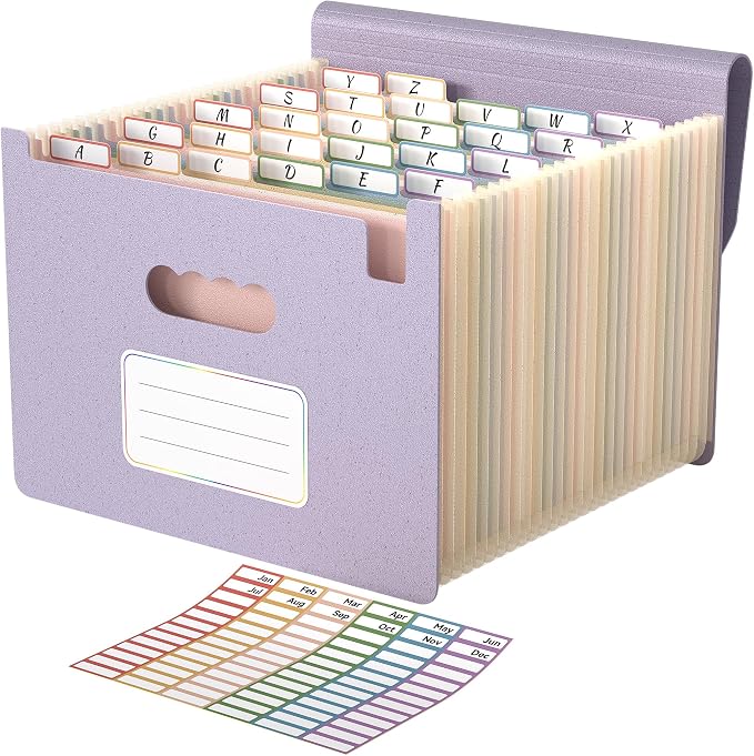 ABC life 26 Pockets Accordion File Organizer, High Capacity Expanding File by ABClife
