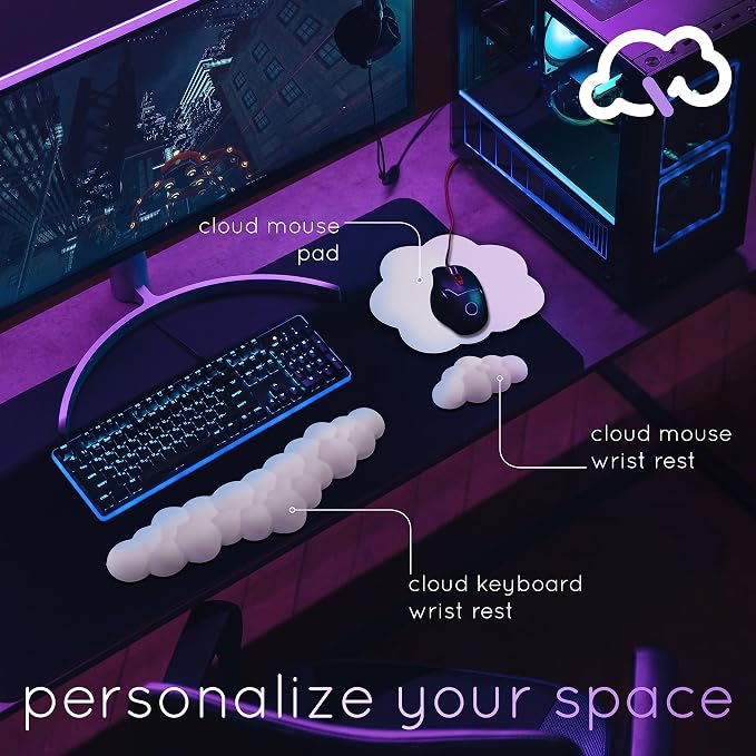 Cloud Keyboard Wrist Rest – Create-ables Qloud Cloud Wrist Rest - Image 3