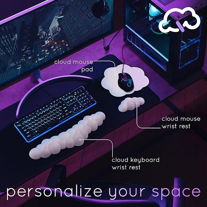 Cloud Keyboard Wrist Rest – Create-ables Qloud Cloud Wrist Rest - Image 2