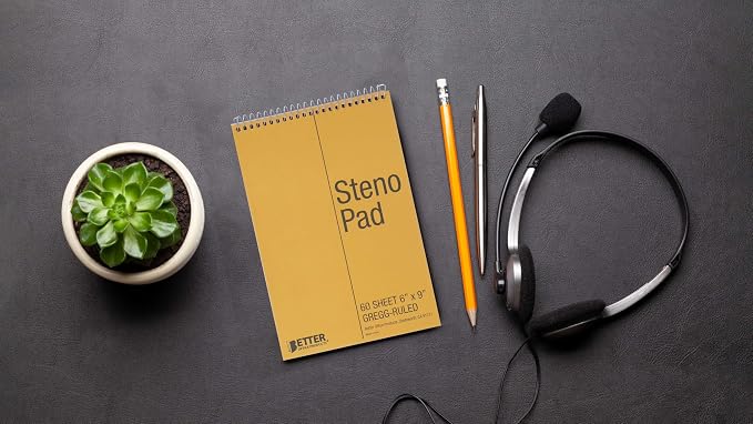 Better Office Products Spiral Steno Pads, 8 Pack, 6 x 9 inches, 60 Sheets - Image 5