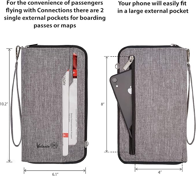 Valante Premium Family Travel Document Organizer Capacious RFID Passport Holder - Image 4