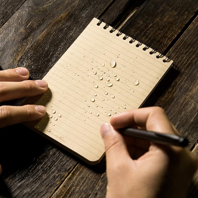 Rite in the Rain Weatherproof Top-Spiral Notebook, Tan Cover, Universal Pattern - Image 10
