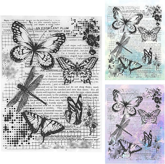 UCEC Retro Butterfly Vintage Stamps by UCEC