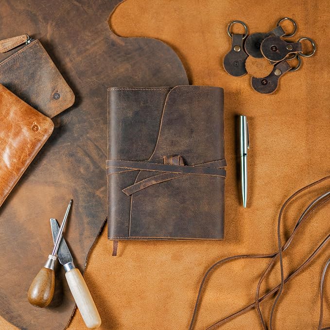 Moonster Leather Journal Refillable Notebook - Image 7