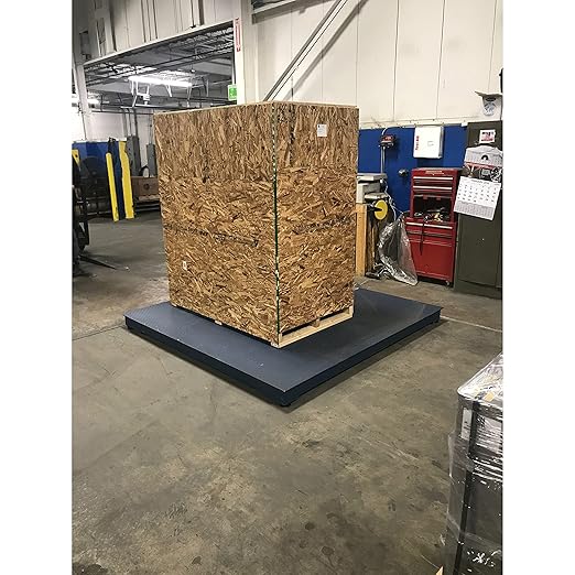 Industrial Floor Scale with Indicator, Accurate Digital 48" x 48" (4’x4’) Pallet Scales for Warehouse or Shipping Weighing NTEP Certified (Legal for Trade) (2500 lbs x 0.5 lb)