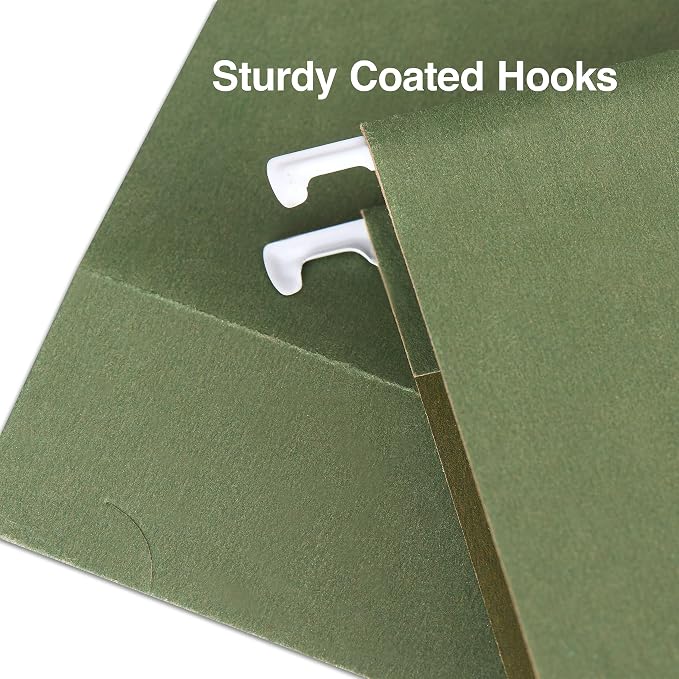 Staples Reinforced Hanging File Folders, Letter Size, Wide‑Capacity Box‑Bottom - Image 7