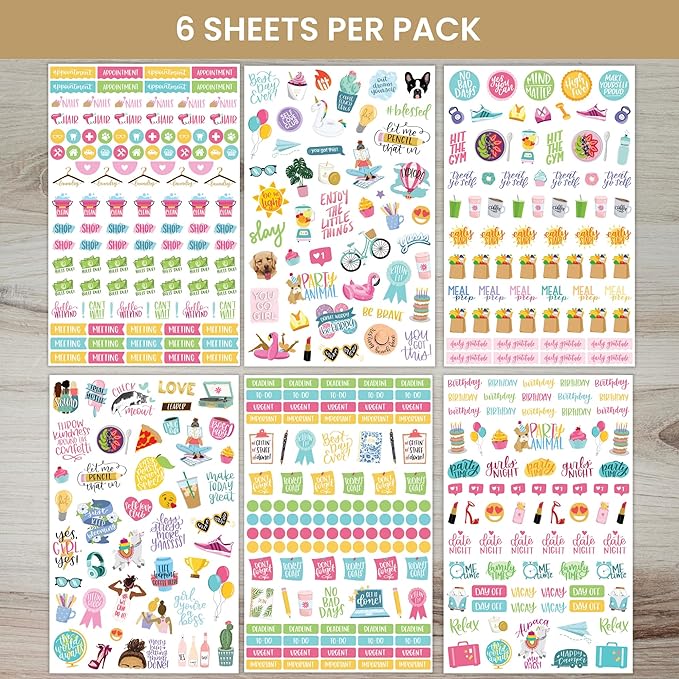 Bloom Daily Planners Productivity Stickers - Image 2