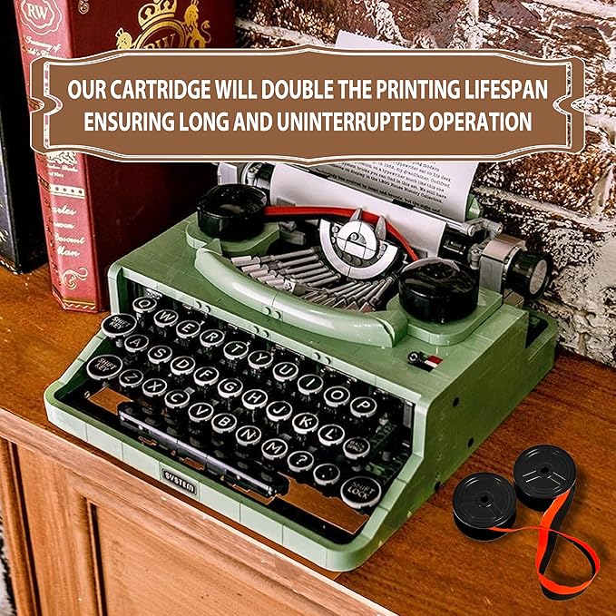 4Pack Sharp EL-1197PIII Calculator Ribbon Universal，Compatible Sharp EL-2196BL, Canon Mp11dx ，Porelon 11216， Printer Machine Typewriter CalculatorRibbon Replacement ，Calculator Ribbon Red/Black-DeskLoop Office