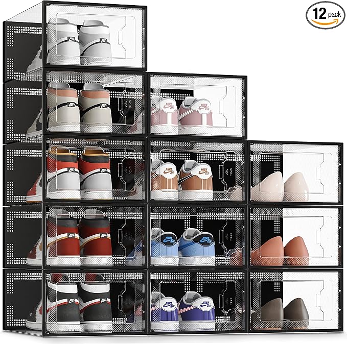SEE SRPING XX-Large Shoe Storage Box Fit Size 14, Shoe Rack Sneaker Containers by SEESPRING
