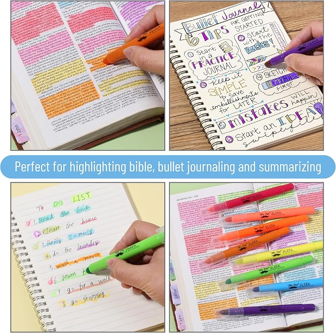 Mr. Pen No Bleed Gel Highlighter, Bible Highlighters - Image 5