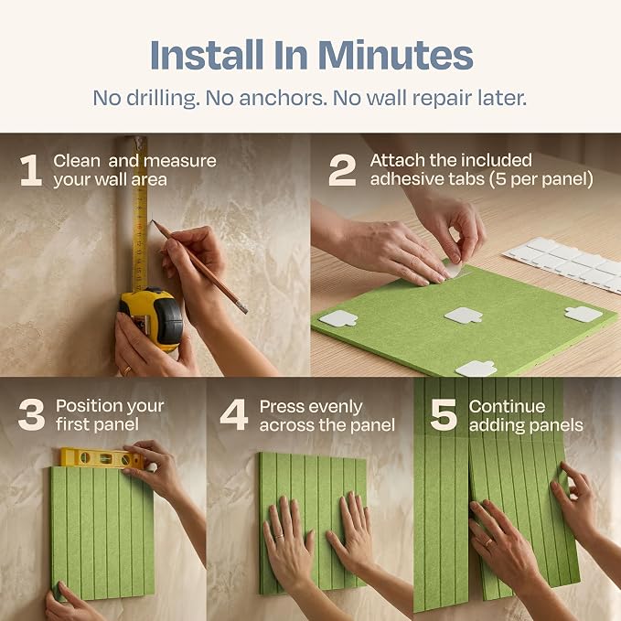 X-Large Cork Board Alternative 12-Pack Felt Bulletin Board Thick and Decorative - Image 5