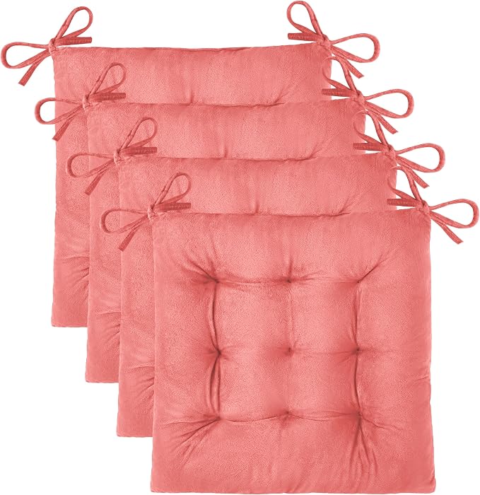 OVOV 4 Pack Chair Cushions for Dining Chairs Soft Seat Cushions for Kitchen by OVOV