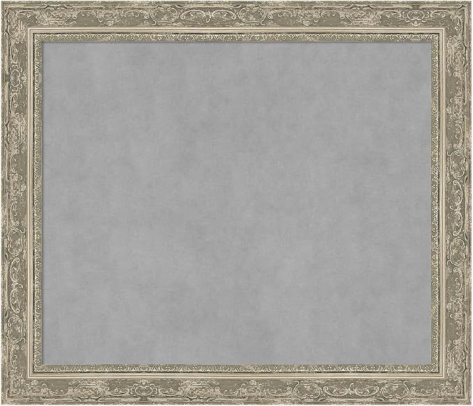 Amanti Art Silver Framed Magnetic Board 24x28 Medium Vision Board by AmantiArt