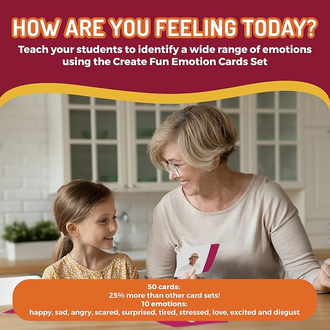 50 Emotions Flash Cards Volume 1 - Image 2