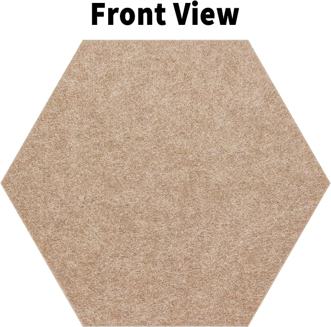 Hexagon Cork Board Tiles Alternative 10 Pack, 1300 g/m² High-density Felt - Image 2