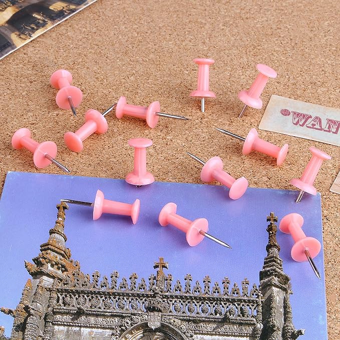 Push Pins 600 Count, Standard Pink Thumb Tacks - Image 6